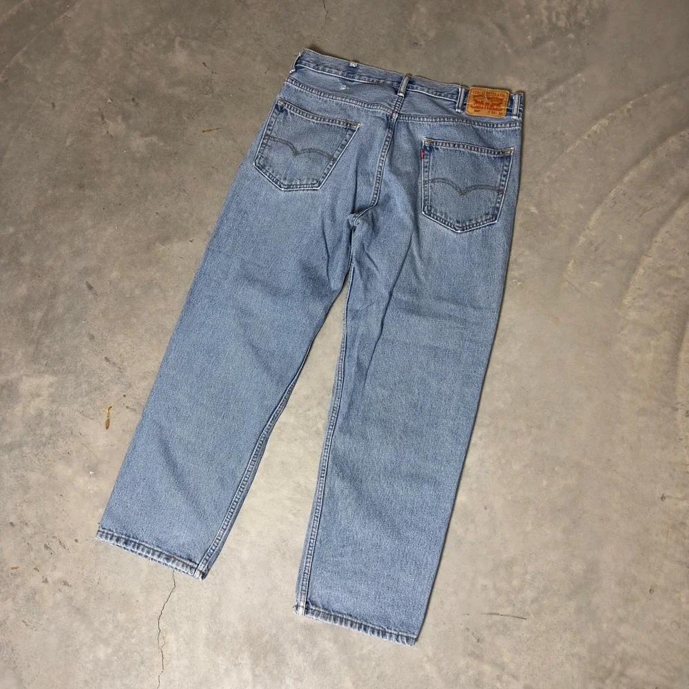 Levi's 550 Relaxed Fit Jeans Mens 38x30 Light Wash Blue Baggy Streetwear Denim